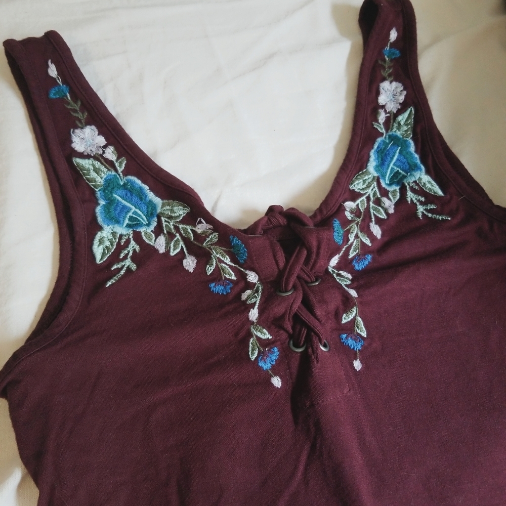 AMERICAN EAGLE | Embroidered Bodysuit